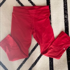 Lululemon red leggings
